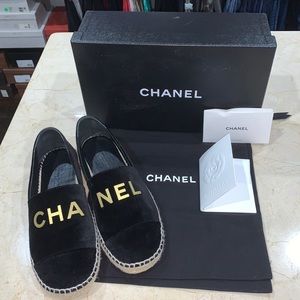 Chanel Velvet Espadrille from fall 2018 sz 8